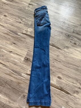 7 For All Mankind Dark Blue Flare Jeans